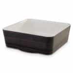 MELAMINE BOWL SQUARE OAK DECOR 20X20X7CM PADERNO ITALY - BY ORDER
