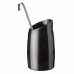 MELAMINE DRESSING POT 12X21.5CM 1L BLACK PADERNO ITALY - BY ORDER
