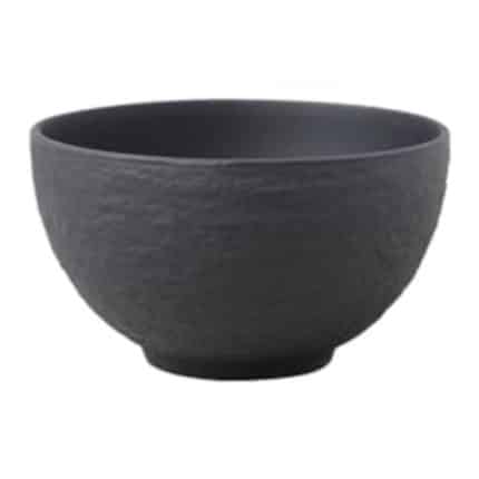 MELAMINE ROCKY BOWL 10CM BLACK UNIQUE