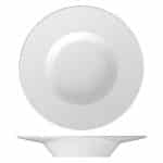 EDGE WHITE DEEP 26CM PLATE WITH RIM BAUSCHER GERMANY