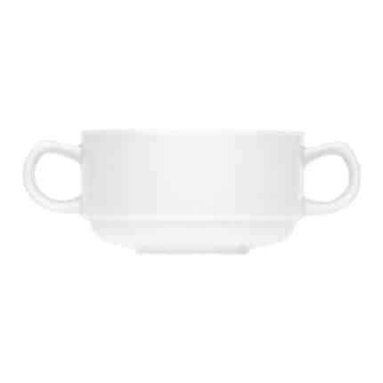DIALOG EMBOSSED BOWL 10X5CM SOUP STACKABLE WITH HANDLES BAUSCHER GERMANY
