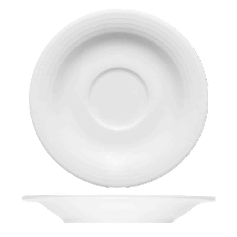 CRO-BAU-806909.jpg DIALOG EMBOSSED SAUCER 13CM ESPRESSO BAUSCHER GERMANY - Image 1