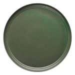WINGS PORCELAIN PLATE ROUND OLIVE GREEN MATT 29CM 15-041 TABLETOP