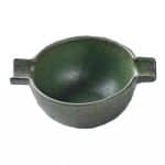 WINGS PORCELAIN CUP ROUND OLIVE GREEN MATT 12.5X8CM 11CL 15-063 TABLETOP