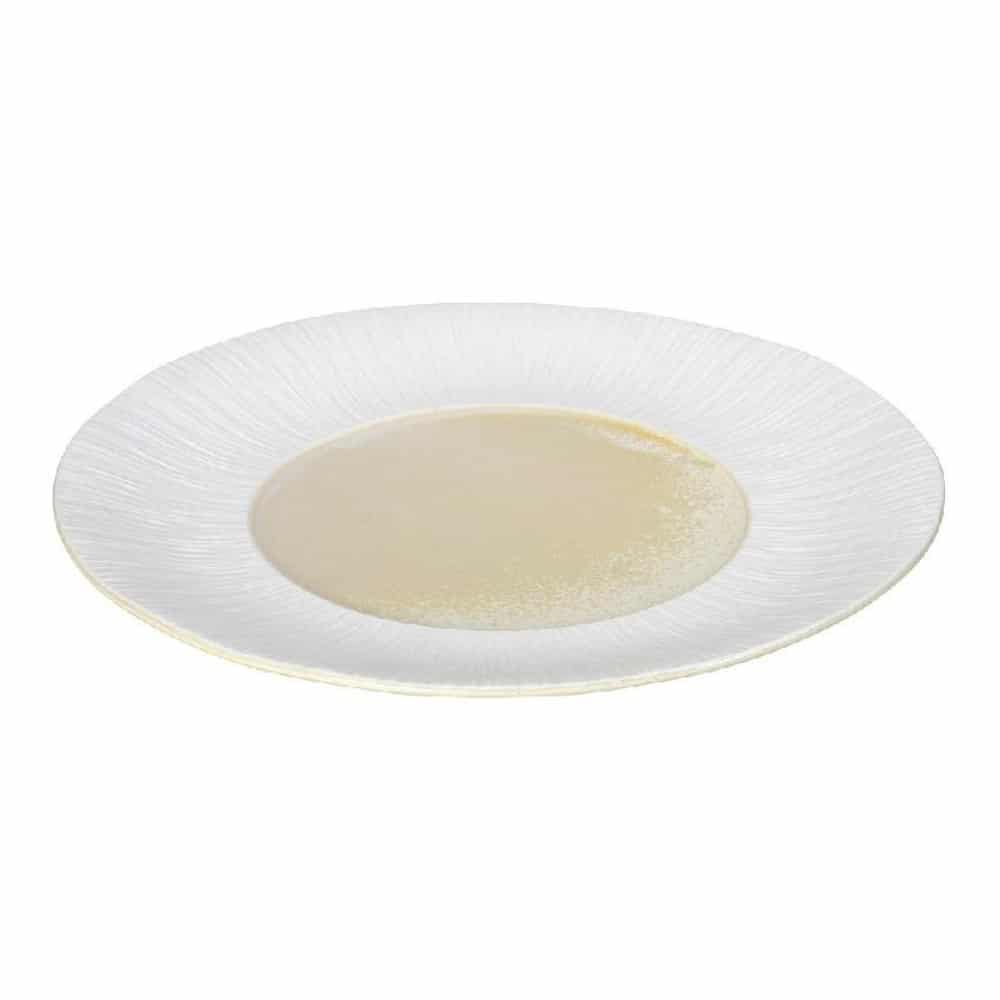 CRO-ESP-SOR101.jpg ZEN PORCELAIN SUN FLAT PLATE 22CM - BY ORDER - Image 1