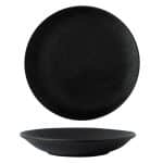 VOLCANIC PASTA PLATE 27CM BLACK PORCELAINE TABLETOP