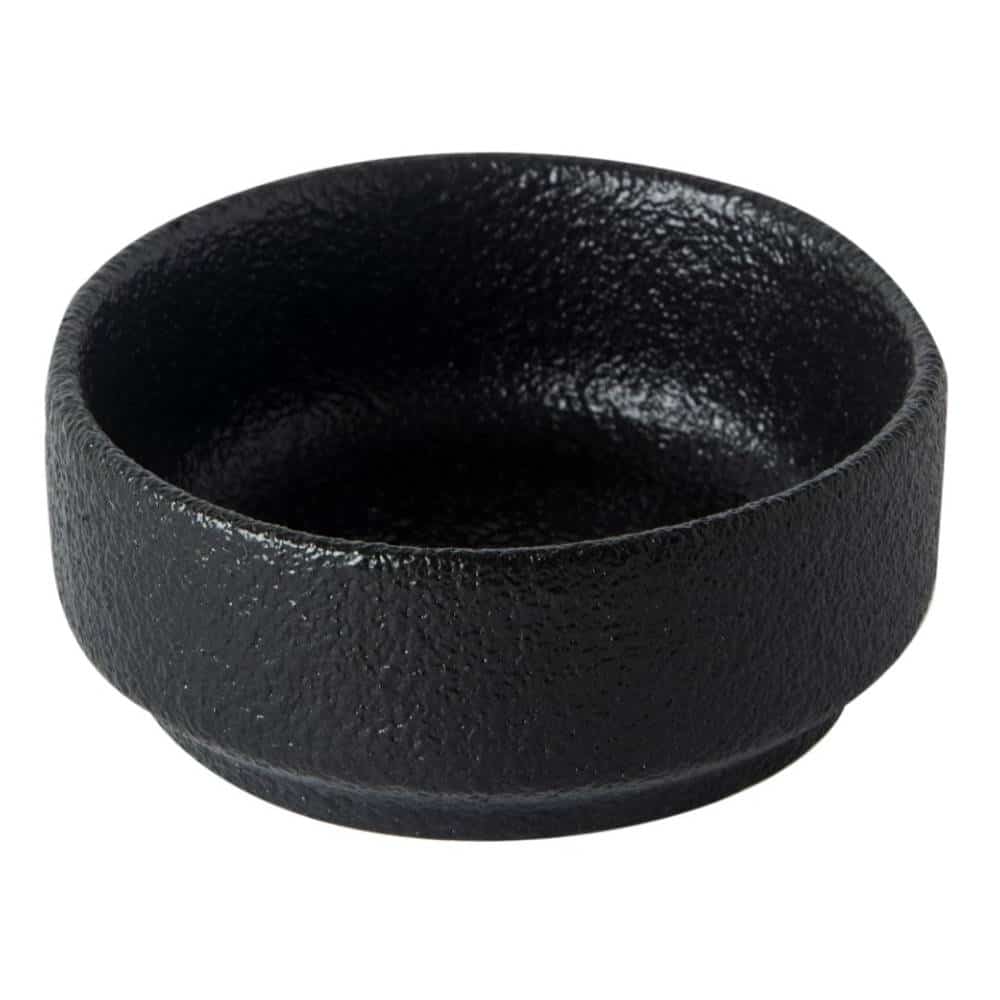 CRO-GTS-66-4307.jpg VOLCANIC BOWL 6.5CM BLACK PORCELAINE TABLETOP - Image 1