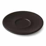 CONIC BLACK MATT SAUCER CAPUCCINO 14CM PORCELAINE TABLETOP