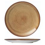 SAHARA RUSTIC BROWN FLAT PLATE 31CM GTSA - DISCONTINUED
