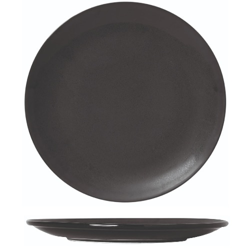CRO-GTS-66-9031.jpg MIDNIGHT MAT BLACK FLAT PLATE 31CM GTSA - DISCONTINUED - Image 1