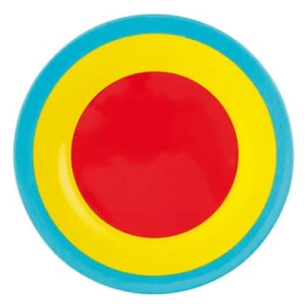 KIDS MELAMINE PLATE 20CM COLORFUL PADERNO