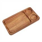 WOOD BEECH BOARD FOR SLATE 1/3 46X22X2CM WITH HOLES 9CM AND 5CM UNIQUE