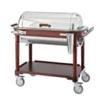 VERSAILLES ROAST BEEF ELECTRIC TROLLEY 122X58X102.5CM ROSEWOOD SAMBONET ITALY - BY ORDER
