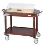 VERSAILLES CAKE CHEESE TROLLEY 122X62X106CM ROSEWOOD SAMBONET ITALY - BY ORDER