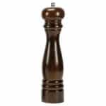PEPPER/SALT CERAMIC GRINDER MILL WOOD BROWN H15CM ILSA ITALY
