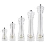PEPPER OR SALT MILL ACRYLIC CERAMIC GRINDER H10CM ILSA ITALY