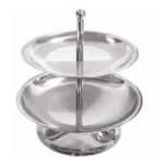 BUFFET STAND 2TRAYS 20/23CM S/S 18-10 ITALY