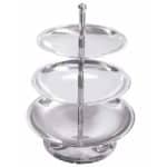 BUFFET STAND 3TRAYS 18/20/23CM S/S 18-10 ITALY