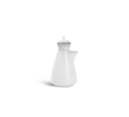 604563.jpg SPECKLED DUSK SOYA SAUCE POURER 20CL WHITE BLACK F2D BELGIUM - Image 1