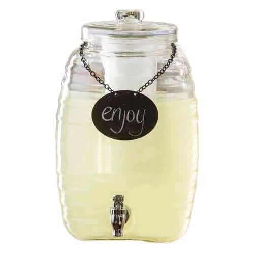 BUF-AGN-BDG1000.jpg DISCONTINUED - DISPENSER GLASS JAR WITH TAP BEVERAGE 9.5L TABLECRAFT - Image 1