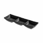 MELAMINE ALASKA BLACK TRIPLE DIP 26.5X8.9CM UNIQUE