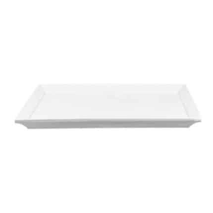 MELAMINE WHITE RECTANG PLATER 30.5X10CM UNIQUE