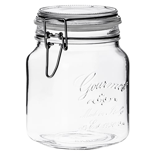 BUF-BOR-17209720.jpg BORGONOVO FOOD JAR GOURMET HERMETIC 100CL ITALY - Image 1