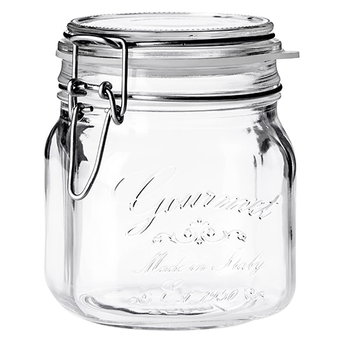 BUF-BOR-17210120.jpg BORGONOVO FOOD JAR GOURMET HERMETIC O.75CL ITALY - Image 1