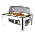 CHAFING DISH ROLL TOP STACKABLE 39CM INOX 304 CHR