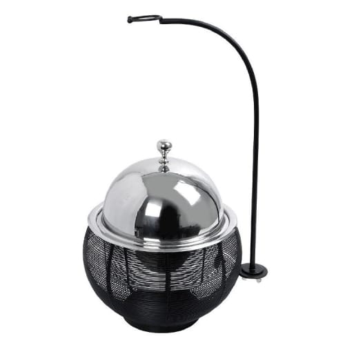 BUF-ESP-TAF112.jpg CHAFING DISH INOX WIRED 30X30X32-49CM 2.5L BLACK ESPIEL - BY ORDER - Image 1