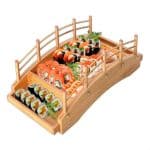 ETHNIC SUSHI BRIDGE PRESENTATION NATURAL 26X17CM ETHNIC PADERNO - Image 2