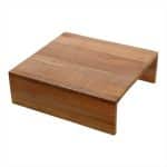 WOOD BEECH SQUARE STAND 30X30X10CM