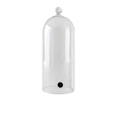 BWC-100-10-0034.jpg BY ORDER - 100 CHEF ALADIN SMOKER COVER CLOCHE COCKTAIL 12.5X32CM W/H VALVE SPAIN - Image 1