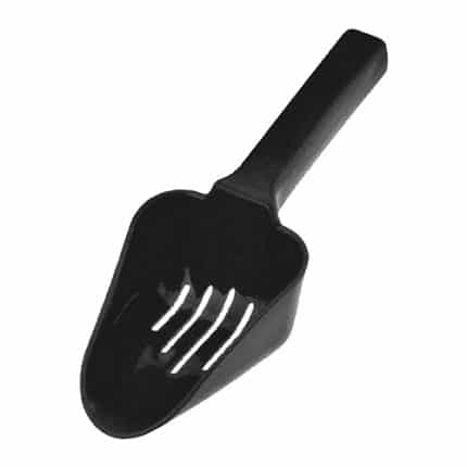ICE SCOOP WITH DRAINER 30CL BLACK APS