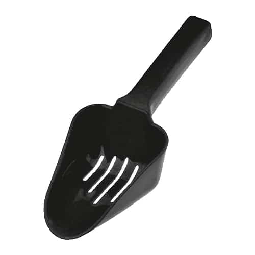 BWC-NOV-02-235.jpg ICE SCOOP WITH DRAINER 30CL BLACK APS - Image 1