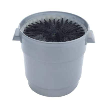 GLASS CLEANING BRUSH NYLON BUCKET PLASTIC NOV