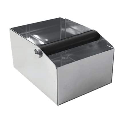 COFFEE WASTE KNOCK BOX TAMPER CLEANER ST/STEEL 20X15X11CM
