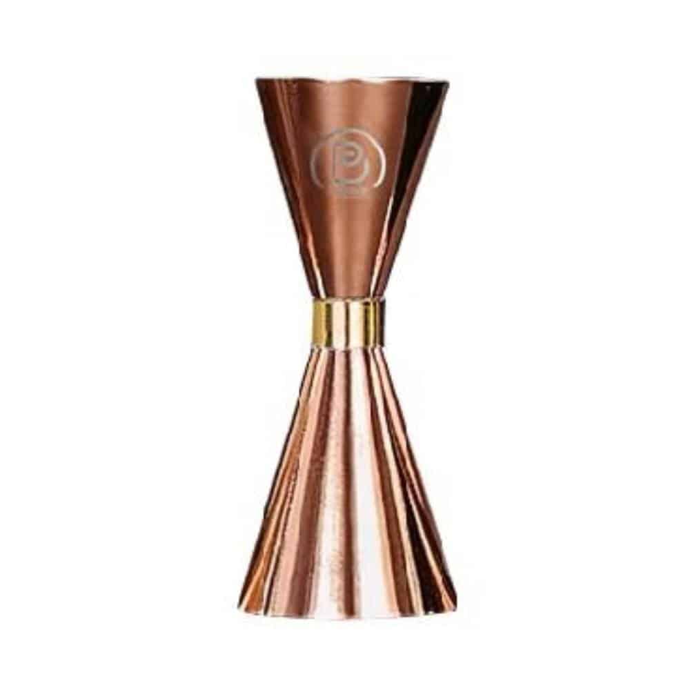 BWC-NOV-07-334.jpg PROFESSIONAL MEASURE JIGGER JAPANESE 3CL - 5CL COPPER XPBAR NOVATEX - Image 1