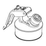 ISI CREAM MACHINE SPARE METALLIC PART OF THE HEAD