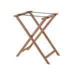 SVET SERVING TRAY STAND FOLTABLE WOOD OAK SHORT 40X30X50CM UNIQUE