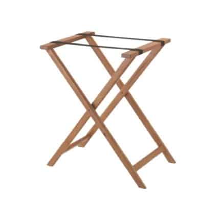 SVET SERVING TRAY STAND FOLTABLE WOOD OAK SHORT 40X30X50CM UNIQUE