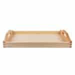 SVET SERVING TRAY WOOD 60X40X5CM OAK WITH OVAL HANDLE UNIQUE