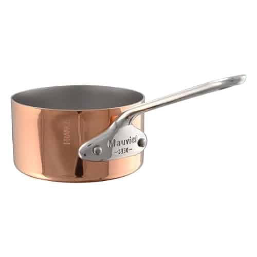 COO-MAU-610109.jpg BY ORDER - COPPER WITH INOX HANDLE MINI SAUCEPAN 9X4.5CM 30CL MAUVIEL FRANCE - Image 1