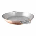 BY ORDER - COPPER WITH INOX HANDLES ROUND PAN 12X2.5CM MAUVIEL FRANCE