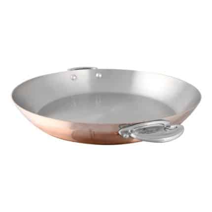 BY ORDER - COPPER WITH INOX HANDLES ROUND PAN 20X4CM MAUVIEL FRANCE