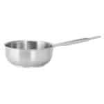 COOKWARE PROFESSIONAL 18-10 INOX SERIES 1000 CURVED SAUTE PAN 24X8.5XCM 3.3L PADERNO MADE IN ITALY