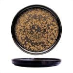 ILLUSION STEP PLATE 22CM BROWN GOLD TABLETOP - BY ORDER
