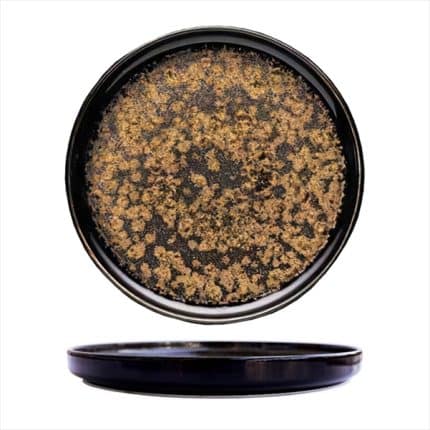 ILLUSION STEP PLATE 27CM BROWN GOLD TABLETOP - BY ORDER