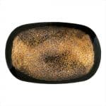ILLUSION STEP OVAL PLATTER 36CM BROWN GOLD TABLETOP - BY ORDER