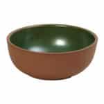 AIDA STONEWARE BOWL COUP GREEN 21X8CM ESPIEL - DISCONTINUED